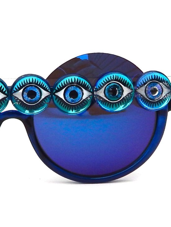 GASOLINE GLAMOUR EYE SPY BLUE ACID PEEKABOO SUNGLASSES ?️ ?️‍♀️ ? main image 4
